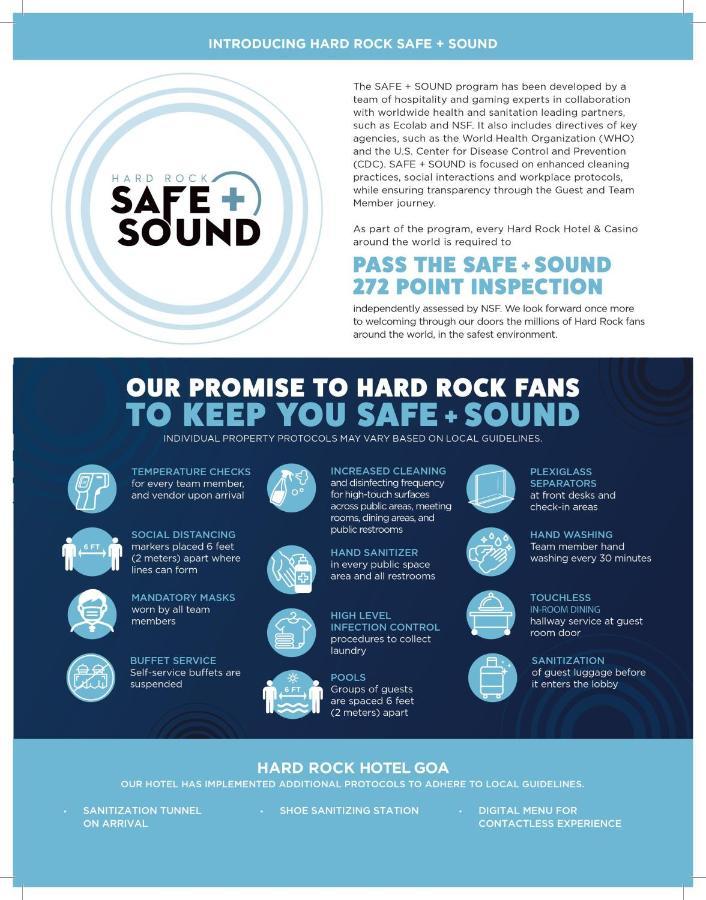 Hard Rock Hotel Goa Calangute Exteriör bild Safe and Sound Club Promise