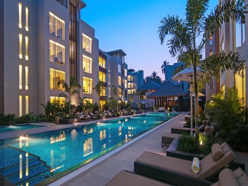 Hard Rock Hotel Goa Calangute Exteriör bild The pool at the hotel